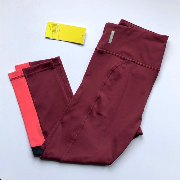 Zella Pants - *NWT* Nordstrom Zella Maroon Cropped Leggings